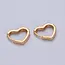 Gold Fill Earrings Heart Hoop