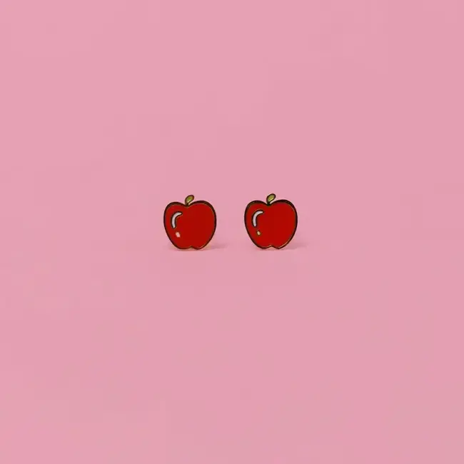 JaxKelly Kids Earrings: Apple
