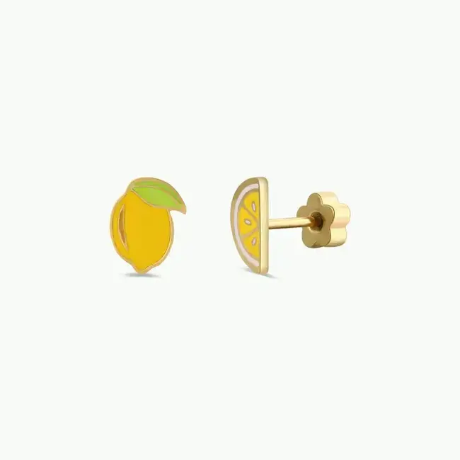 JaxKelly Kids Earrings: Lemon