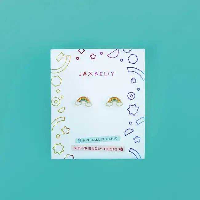 JaxKelly Kids Earrings: Rainbow