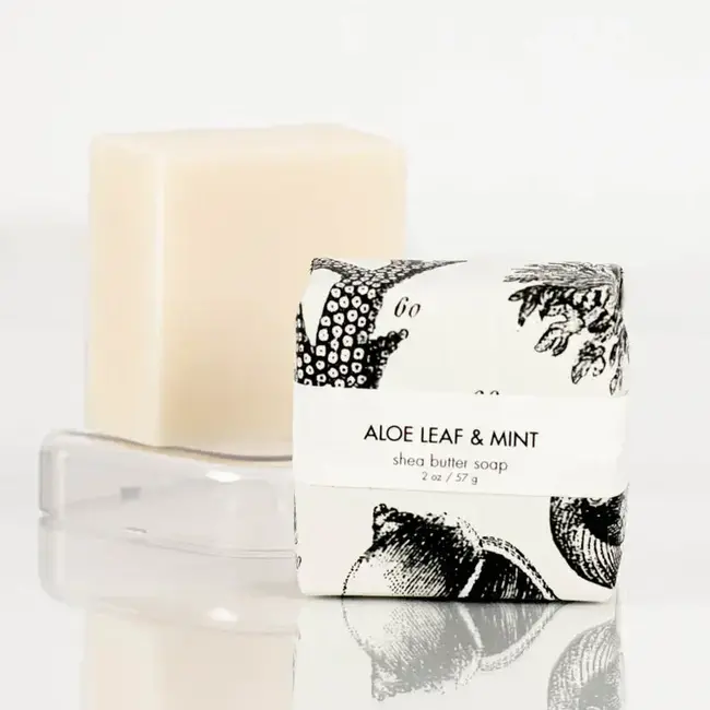 Formulary 55 Petite Shea Butter Soap- Aloe Leaf & Mint