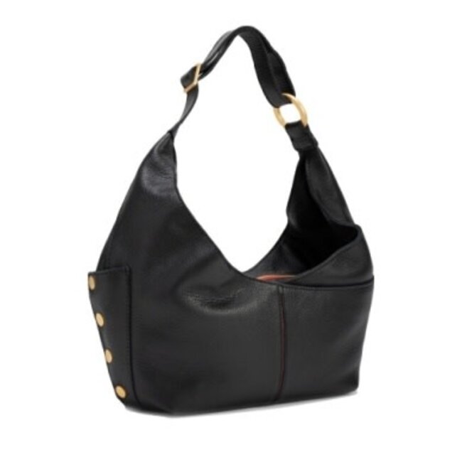 Hammitt Tom Zip Medium - Black - Brushed Gold - Red Zip