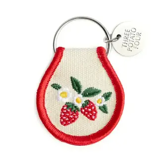 Three Potato Four Keychain- Strawberry Blossom