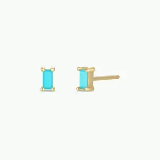 JaxKelly Earrings Baguette Turquoise