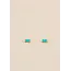 JaxKelly Earrings Baguette Turquoise