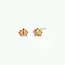 JaxKelly Baguette Crown Earrings- Champagne