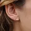 JaxKelly Baguette Crown Earrings- Champagne