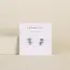 JaxKelly Offset Trio Earrings- Fire Opal