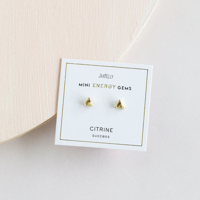 JaxKelly Earrings Mini Energy Citrine