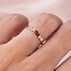 La Kaiser FINE 14k Gold Diamond Heart Mama Ring sz 7