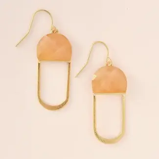 Scout Modern Stone Chandelier Earring Sunstone/Gold