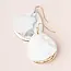 Scout Stone Dipped Teardrop Earring - Howlite/Gold