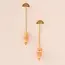 Scout Stone Meteor Thread/Jacket Earring - Sunstone/Gold