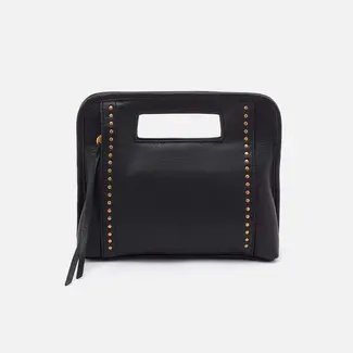 Hobo Ace Clutch - Black with Brass