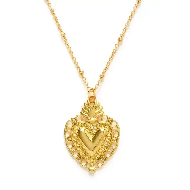 Amano Studio Flame of Love Heart Necklace
