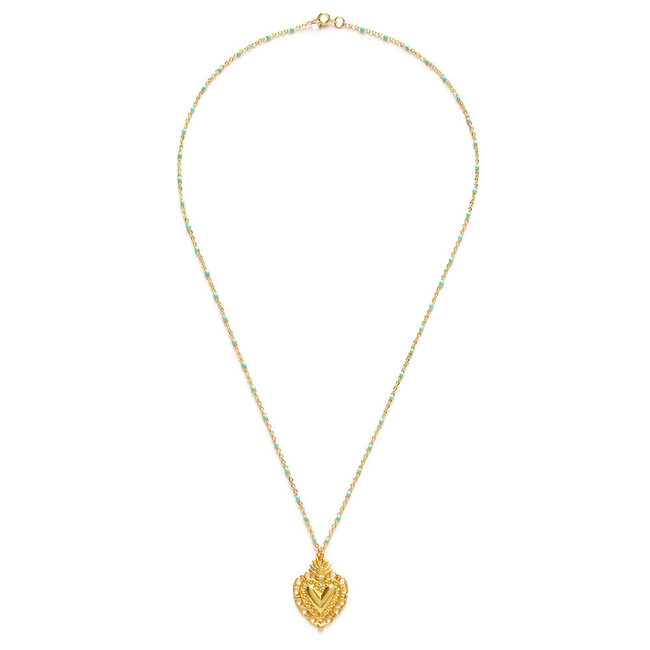 Amano Studio Flame of Love Heart Necklace
