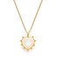 Amano Studio Gemstone Heart Necklace- Moonstone