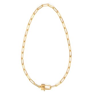 Amano Studio Paperclip Chain Padlock Necklace