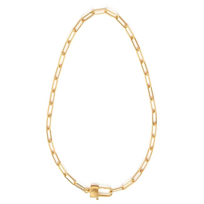 Amano Studio Paperclip Chain Padlock Necklace