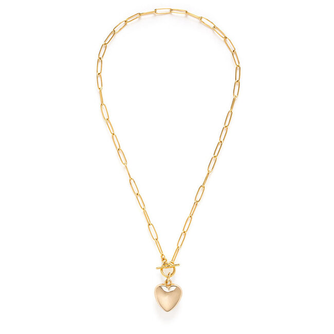 Amano Studio Puffed Heart on Toggle Necklace