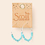 Scout Stone Disc Hoop Earring - Turquoise/Silver