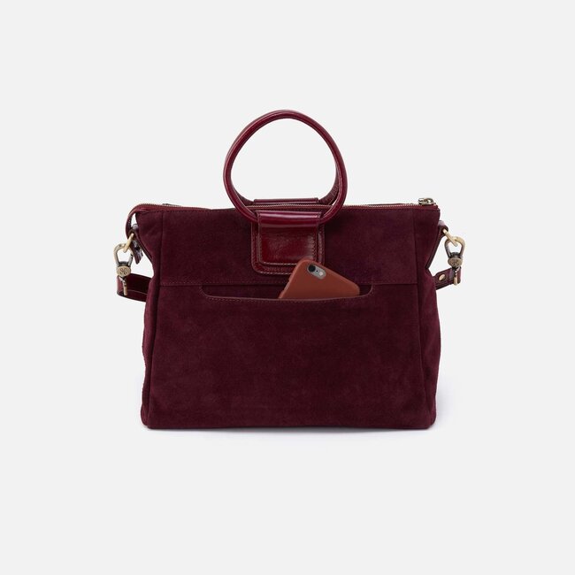 Hobo Sheila Medium Satchel- Prairie Garnet