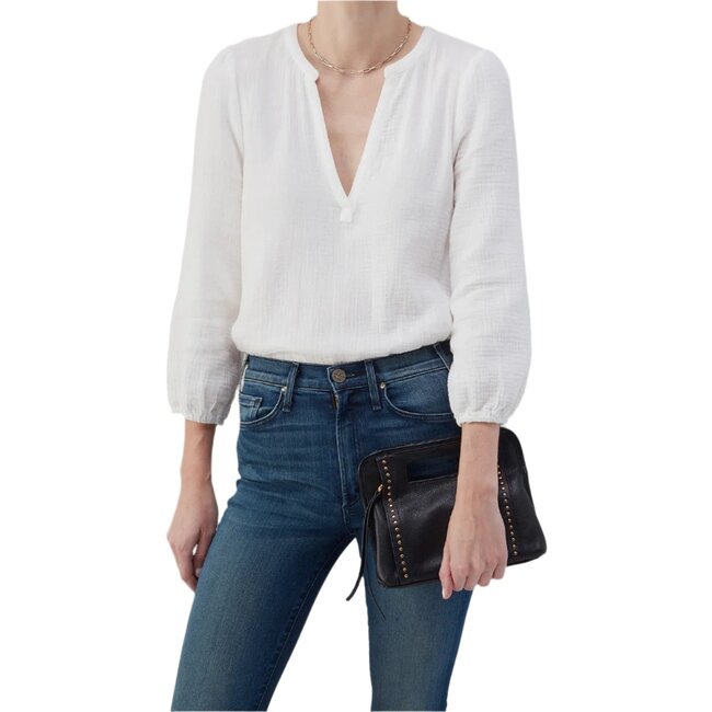 Hobo Ace Clutch - Black with Brass