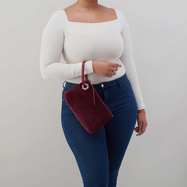 Hobo Daisy Daze Large Wristlet- Prairie Garnet