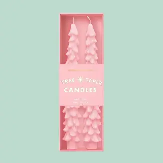 Sunshine Studios Tree Taper Candles- Pink