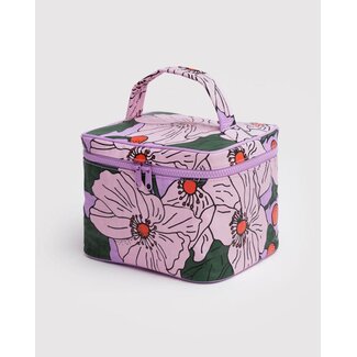 Baggu Large Cosmetic Case- Pink Poppy
