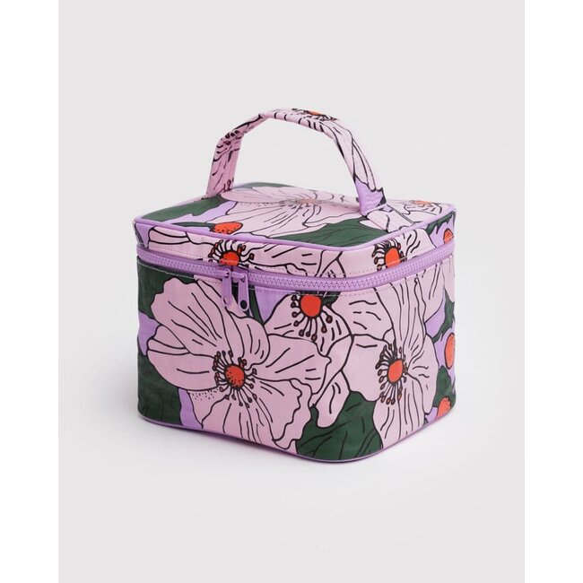 Baggu Large Cosmetic Case- Pink Poppy