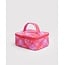 Baggu Small Cosmetic Case- Pink Star Plaid