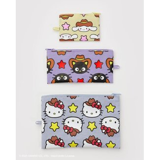 Baggu Flat Pouch Set- Hello Kitty & Friends Western
