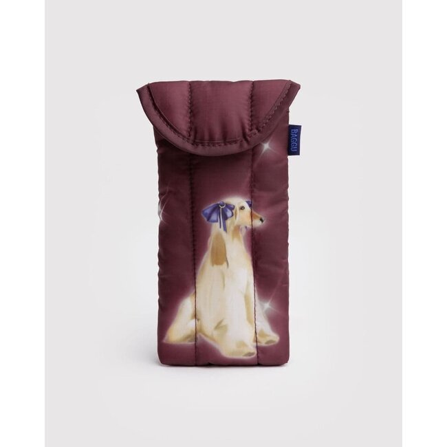 Baggu Puffy Glasses Sleeve - Fancy Dogs