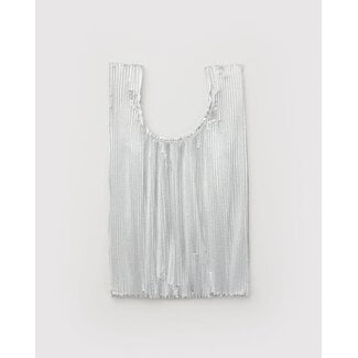 Baggu Pleated Baggu - Chrome Metallic