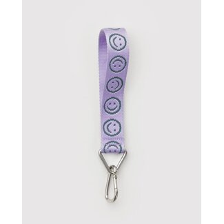 Baggu Logo Keychain - Lilac Happy