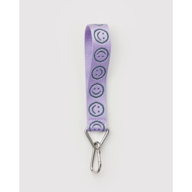 Baggu Logo Keychain - Lilac Happy