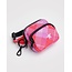 Baggu Fanny Pack Charm - Pink Star Plaid