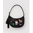 Baggu Medium Nylon Crescent Bag - Embroidered Hello Kitty Western