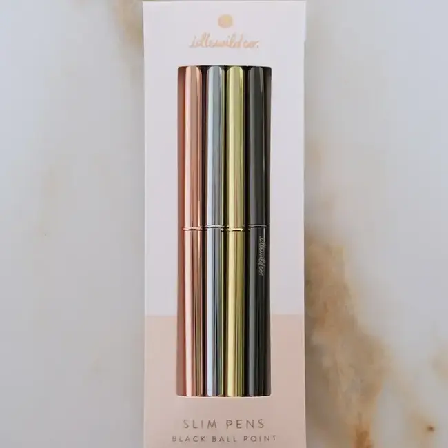 Idlewild Co. Slim Pens Set of Four- Metallics