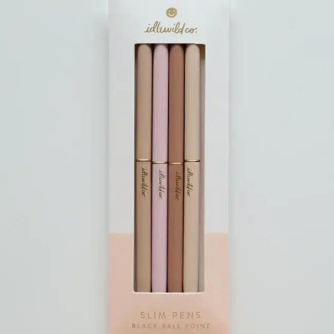 Idlewild Co. Slim Pens Set of Four- Spectrum Nude Blush