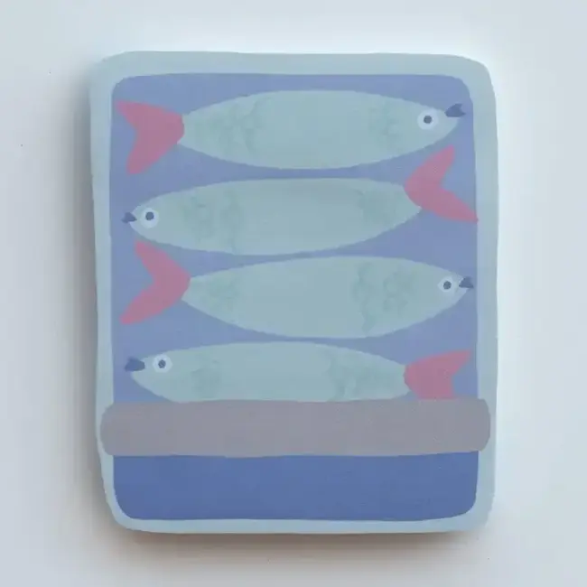 Idlewild Co. Tinned Fish Die-Cut Sticky Notepad