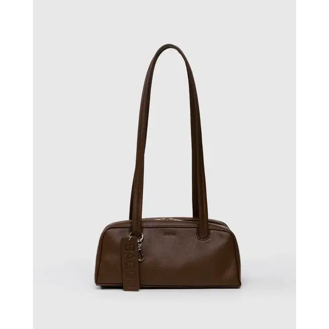 Baggu Small Recycled Leather Bowler Bag - Brown