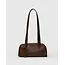 Baggu Small Recycled Leather Bowler Bag - Brown