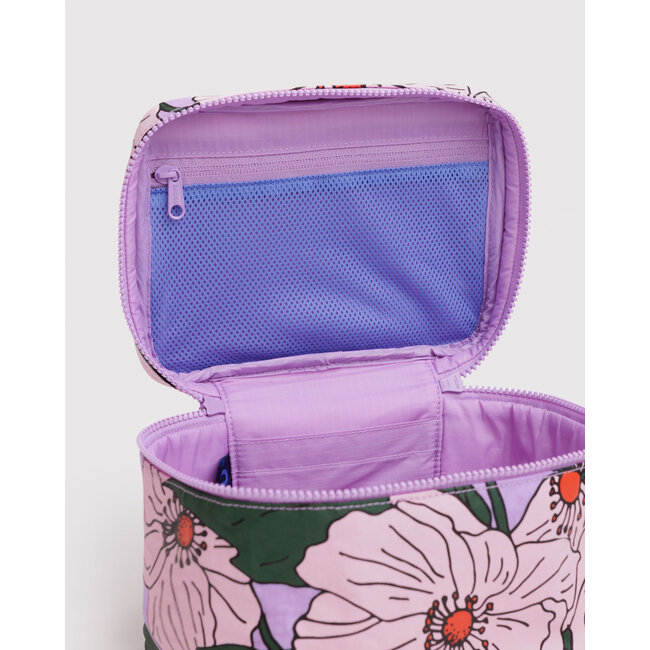 Baggu Large Cosmetic Case- Pink Poppy