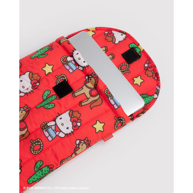 Baggu Puffy Laptop Sleeve 16" - Hello Kitty Western
