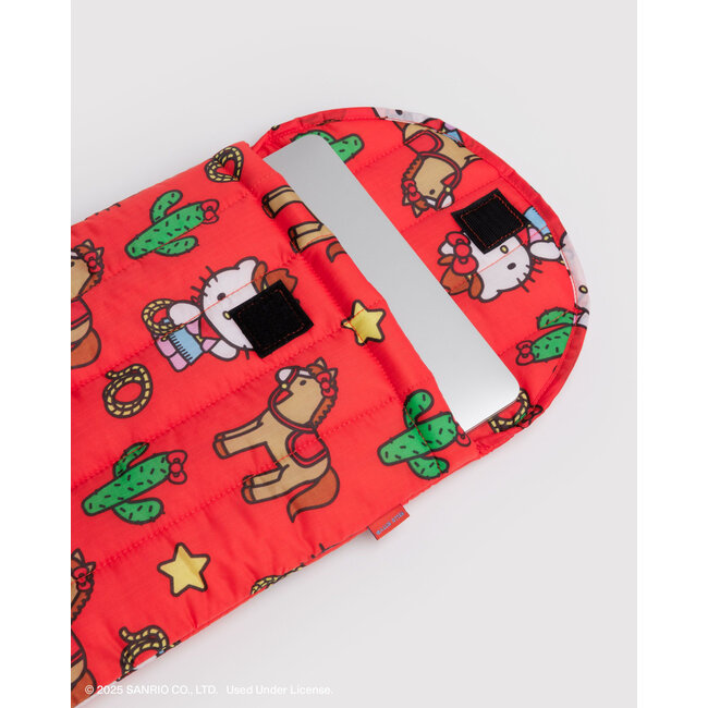 Baggu Puffy Laptop Sleeve 13"/14" - Hello Kitty Western