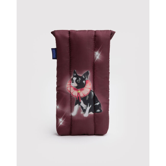 Baggu Puffy Glasses Sleeve - Fancy Dogs