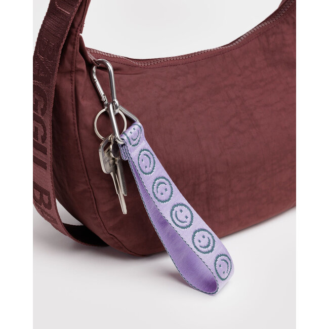 Baggu Logo Keychain - Lilac Happy