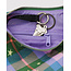 Baggu Small Nylon Crescent Bag - Green Star Plaid